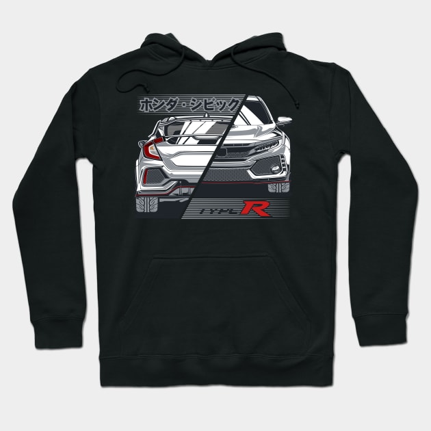 Civic Type R FK8 Hoodie by idrdesign